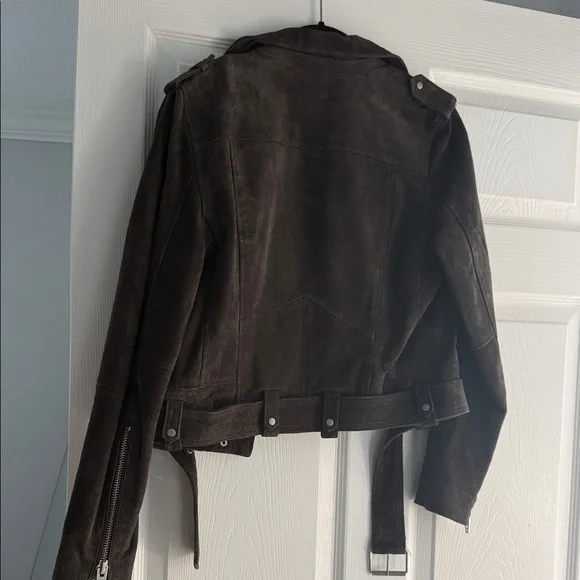Blank NYC Dark Brown Suede Moto Jacket - Picture 3 of 3